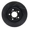 613-59056L Slotted Brake Rotor [Black], 2009-2014 Acura/Honda, Position: Front Left - image 1