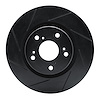 613-59057L Slotted Brake Rotor [Black], 2012-2016 Acura/Honda, Position: Front Left - image 1