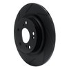 613-59067L Slotted Brake Rotor [Black], 2017-2021 Acura/Honda, Position: Rear Left - image 2