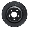 613-63042L Slotted Brake Rotor [Black], 2001-2002 Mercedes-Benz, Position: Rear Left - image 1