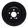 613-63076L Slotted Brake Rotor [Black], 2007-2014 Mercedes-Benz, Position: Rear Left - image 1