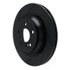 613-63076L Slotted Brake Rotor [Black], 2007-2014 Mercedes-Benz, Position: Rear Left - image 2