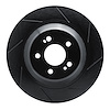 613-63113R Slotted Brake Rotor [Black], 2014-2021 Mercedes-Benz, Position: Rear Right - image 1