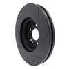 613-63128L Slotted Brake Rotor [Black], 2006-2012 Mercedes-Benz, Position: Front Left - image 4