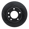 613-63135L Slotted Brake Rotor [Black], 2008-2018 Mercedes-Benz, Position: Front Left - image 1