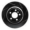 613-63143R Slotted Brake Rotor [Black], 2012-2018 Mercedes-Benz, Position: Rear Right - image 1