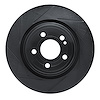 613-63187L Slotted Brake Rotor [Black], 2020-2021 Mercedes-Benz, Position: Rear Left - image 1