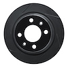 613-65006L Slotted Brake Rotor [Black], 1986-1998 GM, Position: Rear Left - image 1
