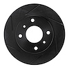 613-67028L Slotted Brake Rotor [Black], 1989-2013 Multiple Makes/Models, Position: Front Left - image 1