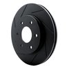 613-67091L Slotted Brake Rotor [Black], 2004-2005 Infiniti/Nissan, Position: Front Left - image 2