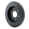 613-67091L Slotted Brake Rotor [Black], 2004-2005 Infiniti/Nissan, Position: Front Left - image 4