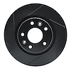 613-67106L Slotted Brake Rotor [Black], 2014-2021 Multiple Makes/Models, Position: Front Left - image 1