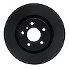 613-68008L Slotted Brake Rotor [Black], 2003-2008 Infiniti/Nissan, Position: Front Left - image 1