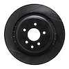 613-68013L Slotted Brake Rotor [Black], 2008-2020 Infiniti/Nissan, Position: Rear Left - image 1