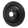 613-68013L Slotted Brake Rotor [Black], 2008-2020 Infiniti/Nissan, Position: Rear Left - image 2