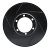 613-72047L Slotted Brake Rotor [Black], 1979-1986 Multiple Makes/Models, Position: Front Left - image 1