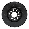613-73036L Slotted Brake Rotor [Black], 1998-2009 Audi/Volkswagen, Position: Front Left - image 1