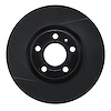 613-73044L Slotted Brake Rotor [Black], 1997-2006 Audi/Volkswagen, Position: Front Left - image 1
