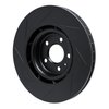 613-73058R Slotted Brake Rotor [Black], 2008-2011 Audi/Volkswagen, Position: Front Right - image 4