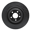 613-73063L Slotted Brake Rotor [Black], 2011-2018 Audi/Volkswagen, Position: Rear Left - image 1