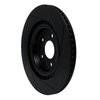 613-73066L Slotted Brake Rotor [Black], Fits Select Multiple Makes/Models, Position: Rear Left - image 4