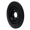 613-73066R Slotted Brake Rotor [Black], Fits Select Multiple Makes/Models, Position: Rear Right - image 4