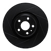 613-73069L Slotted Brake Rotor [Black], 2012-2015 Audi/Volkswagen, Position: Front Left - image 1