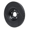 613-73069R Slotted Brake Rotor [Black], 2012-2015 Audi/Volkswagen, Position: Front Right - image 4