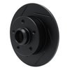 613-74010L Slotted Brake Rotor [Black], 1992-1998 Audi/Volkswagen, Position: Rear Left - image 2