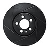 613-74015L Slotted Brake Rotor [Black], 1996-1998 Audi/Volkswagen, Position: Front Left - image 1