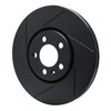 613-74015L Slotted Brake Rotor [Black], 1996-1998 Audi/Volkswagen, Position: Front Left - image 2
