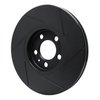 613-74015L Slotted Brake Rotor [Black], 1996-1998 Audi/Volkswagen, Position: Front Left - image 4