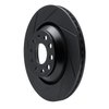 613-74030L Slotted Brake Rotor [Black], Fits Select Audi/Volkswagen, Position: Rear Left - image 2