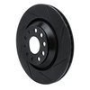613-74030R Slotted Brake Rotor [Black], Fits Select Audi/Volkswagen, Position: Rear Right - image 2