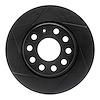 613-74031L Slotted Brake Rotor [Black], Fits Select Multiple Makes/Models, Position: Rear Left - image 1