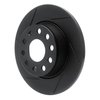 613-74031L Slotted Brake Rotor [Black], Fits Select Multiple Makes/Models, Position: Rear Left - image 2