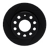 613-74033L Slotted Brake Rotor [Black], 2010-2019 Audi/Volkswagen, Position: Rear Left - image 1