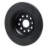 613-75021D Slotted Brake Rotor [Black], 2007-2021 Lexus/Toyota/Scion, Position: Rear Left - image 3