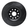 613-75021D Slotted Brake Rotor [Black], 2007-2021 Lexus/Toyota/Scion, Position: Rear Left - image 4