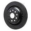 613-75022D Slotted Brake Rotor [Black], 2007-2021 Lexus/Toyota/Scion, Position: Rear Right - image 1