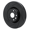 613-75032D Slotted Brake Rotor [Black], 2011-2020 Lexus/Toyota/Scion, Position: Left Front - image 1