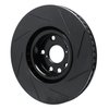 613-75032D Slotted Brake Rotor [Black], 2011-2020 Lexus/Toyota/Scion, Position: Left Front - image 3