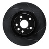 613-75033D Slotted Brake Rotor [Black], 2011-2020 Lexus/Toyota/Scion, Position: Right Front - image 1
