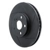 613-76059R Slotted Brake Rotor [Black], 1994-1999 Lexus/Toyota/Scion, Position: Front Right - image 2