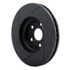 613-76059R Slotted Brake Rotor [Black], 1994-1999 Lexus/Toyota/Scion, Position: Front Right - image 4