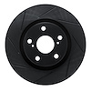 613-76080L Slotted Brake Rotor [Black], 2006-2020 Multiple Makes/Models, Position: Front Left - image 1