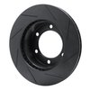 613-76121L Slotted Brake Rotor [Black], 1995-2004 Lexus/Toyota/Scion, Position: Front Left - image 4