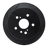 613-76130L Slotted Brake Rotor [Black], 2004-2009 Lexus/Toyota/Scion, Position: Rear Left - image 1