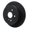 613-76130L Slotted Brake Rotor [Black], 2004-2009 Lexus/Toyota/Scion, Position: Rear Left - image 2