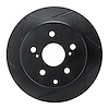 613-76134L Slotted Brake Rotor [Black], 2006-2018 Lexus/Toyota/Scion, Position: Rear Left - image 1